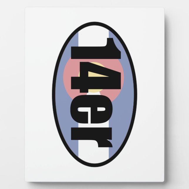 Colorado 14ers plaque (Front)