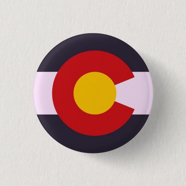 Colorado 1 Inch Round Button (Front)