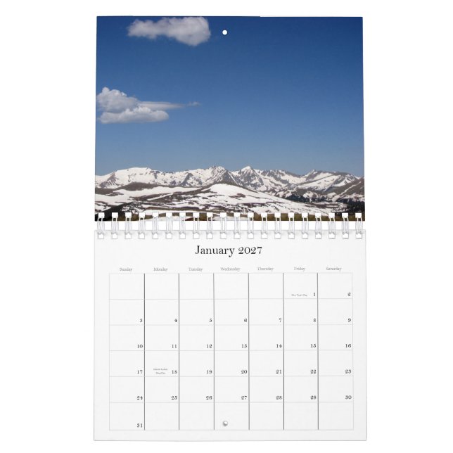 Colorado 2009 calendar (Jan 2027)