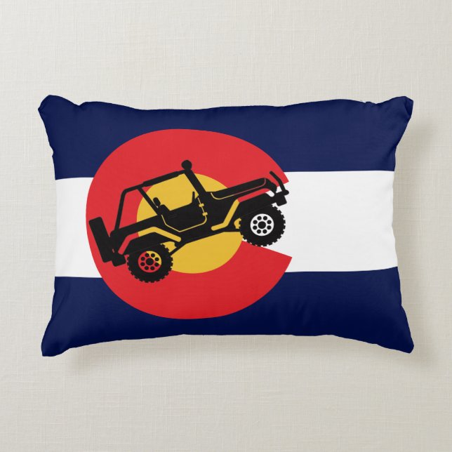 Colorado 4 Wheeling Accent Pillow (Front)
