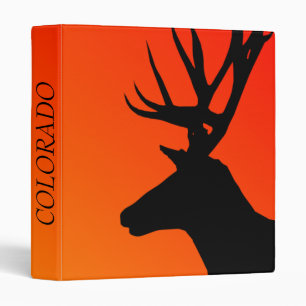 COLORADO Abstract Elk Head Avery Binder