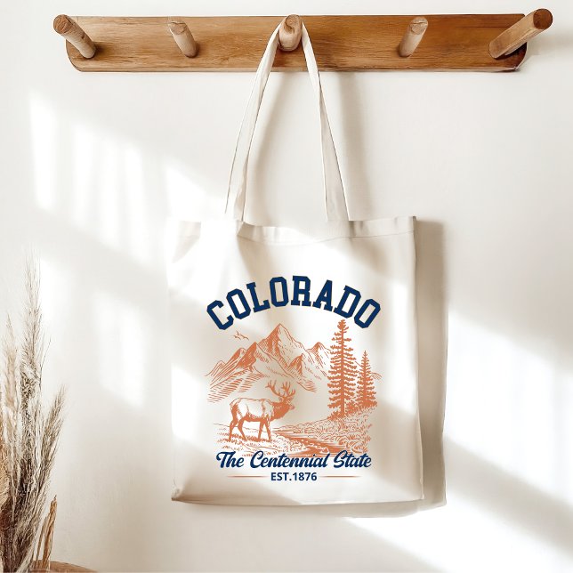 Colorado Adventure Tote Bag | Deer and Mountain  (Creator Uploaded)