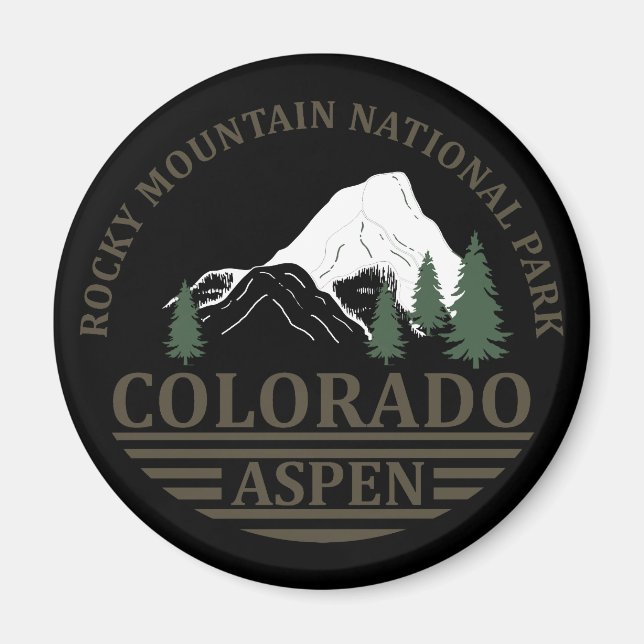 Colorado Aspen ski resort Magnet (Front)