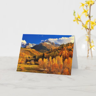 Colorado autumn card