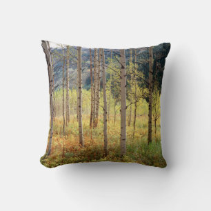 Colorado, Autumn colours of aspen trees Throw Pillow