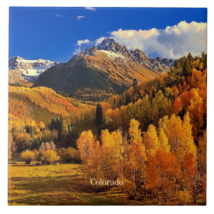 Colorado autumn tile