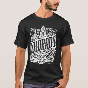 Colorado Baseball Fan Tee Vintage Rocky Mountains