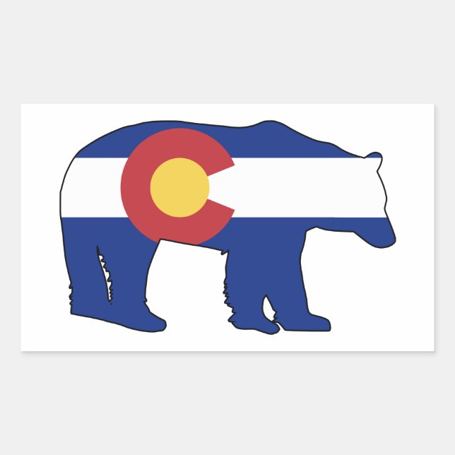Colorado Bear Flag Sticker (Front)