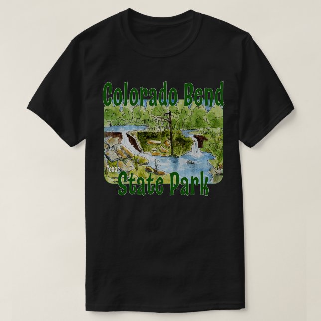 Colorado Bend State Park Texas T-Shirt (Design Front)