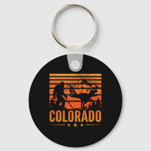 Colorado Bigfoot Mountain Dinosaur Bigfoot Camping Keychain