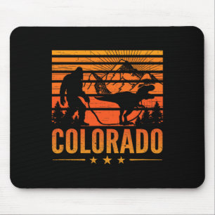 Colorado Bigfoot Mountain Dinosaur Bigfoot Camping Mouse Pad