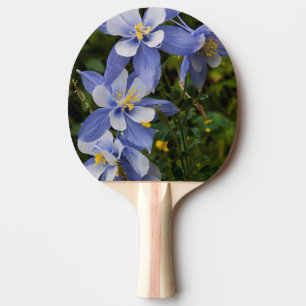 Colorado Blue Columbine near Telluride Colorado Ping Pong Paddle