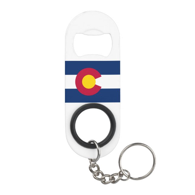 Colorado Bottle opener key chain Mini Bottle Opener (Back)