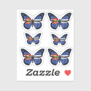Colorado  Butterfly Monarq Butterfly Monarque Flag