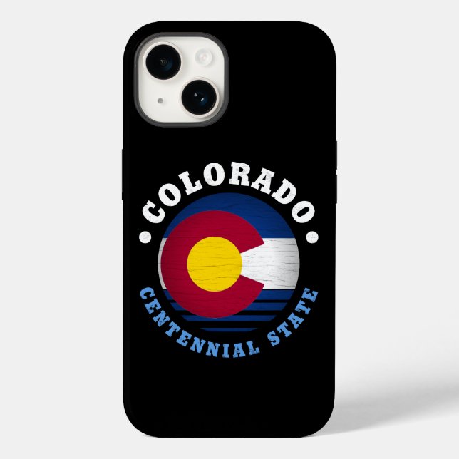 COLORADO CENTENNIAL STATE FLAG Case-Mate iPhone CASE (Back)