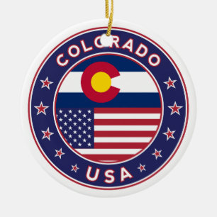 Colorado Ceramic Ornament