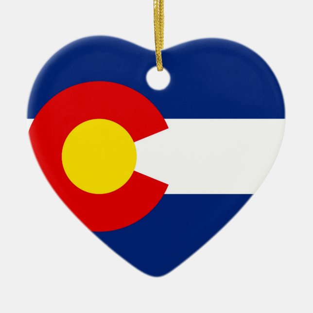 Colorado Ceramic Ornament (Front)