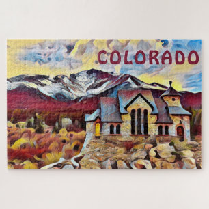 COLORADO - Chapel on the Rock, Allenspark, CO Jigsaw Puzzle