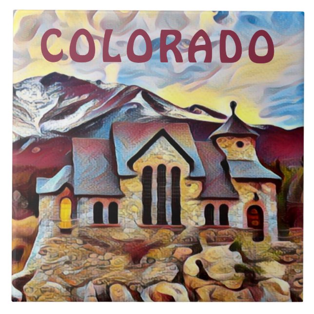 COLORADO - Chapel on the Rock, Allenspark, CO Tile (Front)