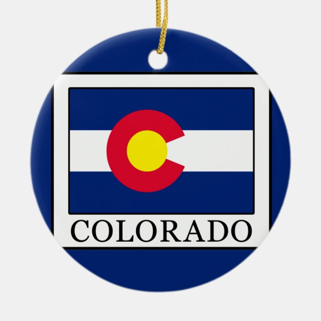 Colorado Christmas Ornament (Front)