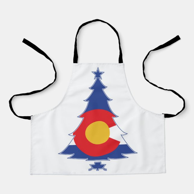 Colorado Christmas Tree Apron (Front)