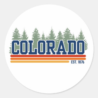COLORADO CLASSIC ROUND STICKER