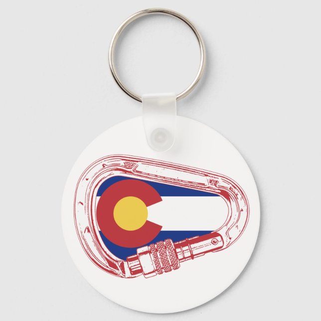 Colorado Climbing Carabiner Keychain (Front)