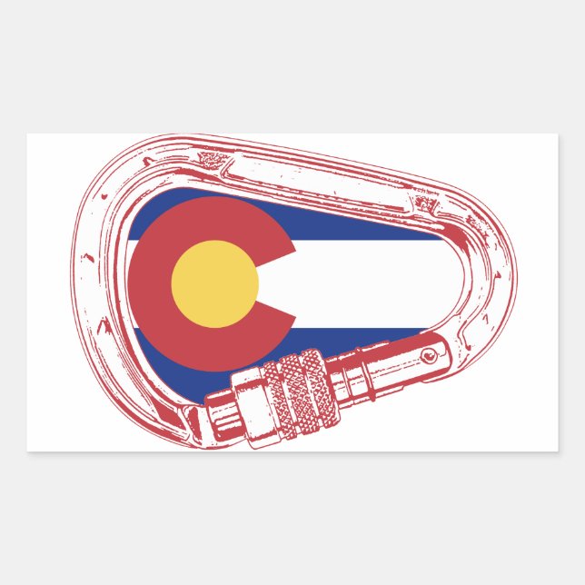 Colorado Climbing Carabiner Sticker (Front)