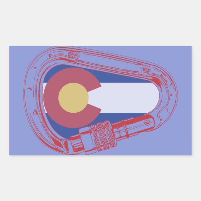Colorado Climbing Carabiner Sticker (Front)
