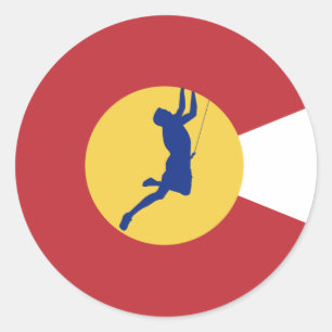 Colorado Climbing Classic Round Sticker