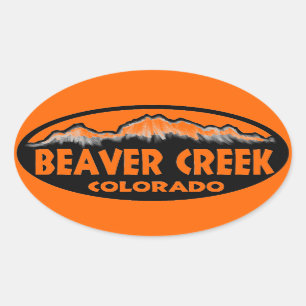 Colorado Colorado orange ovale stickers Beaver Cre