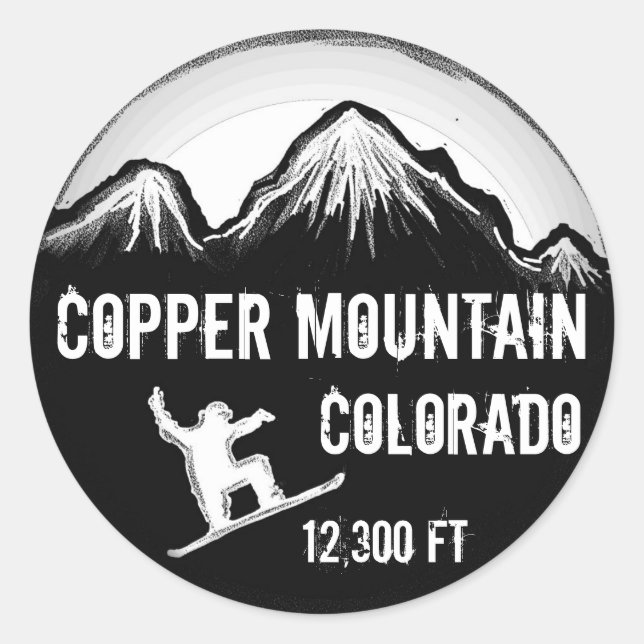 Colorado Colorado stickers snowboard blanc (Devant)