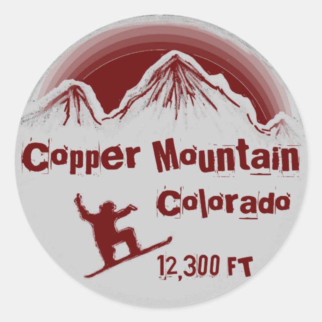 Colorado Colorado stickers snowboard rouge (Devant)