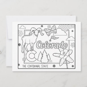 colorado colour me collage invitation