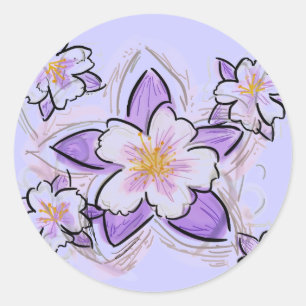 Colorado columbine fleurs stickers