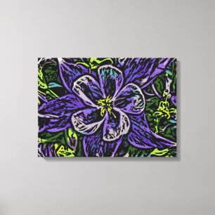 Colorado columbine toile envelopper