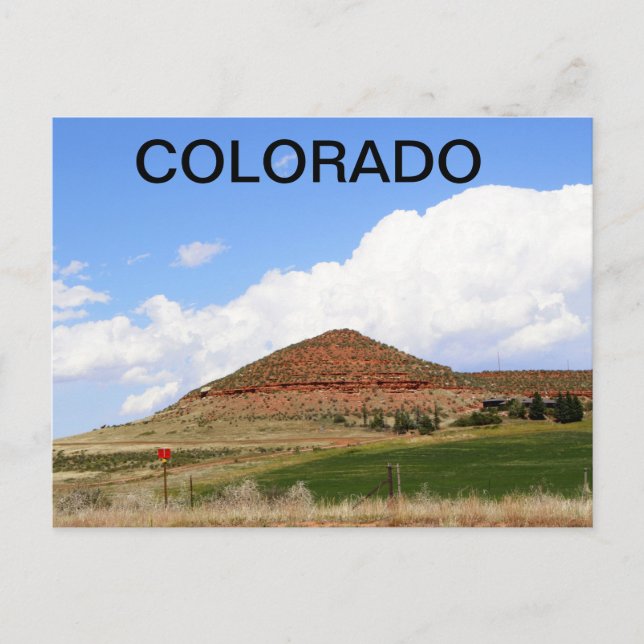 Colorado Cone shaped  Mountains  Postcard (Front)