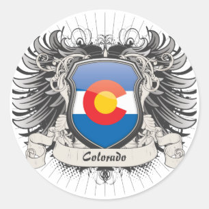 Colorado Crest Classic Round Sticker