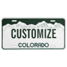 Colorado Custom License Plate