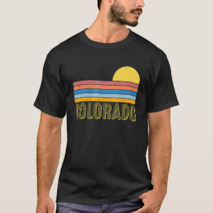 Colorado Day Retro Sunset Retro Mountains Nature T-Shirt