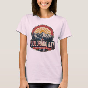 Colorado Day Rocky Mountain State Vintage Outdoor T-Shirt
