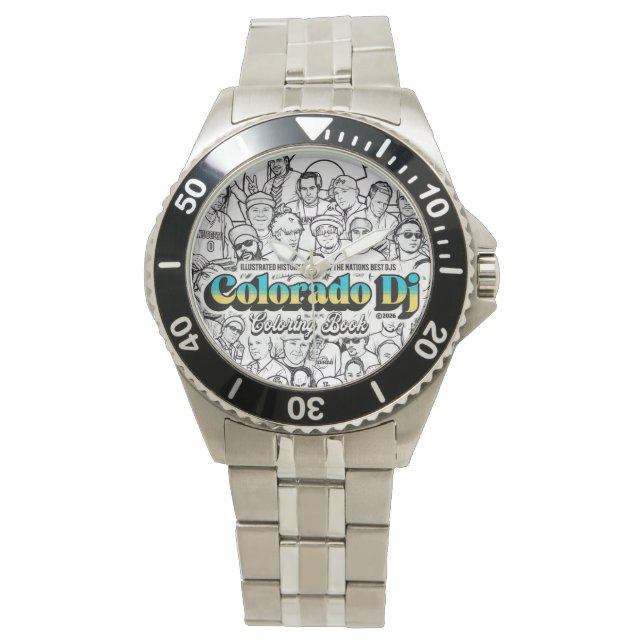Colorado Djs Colouring Book watch (Front)
