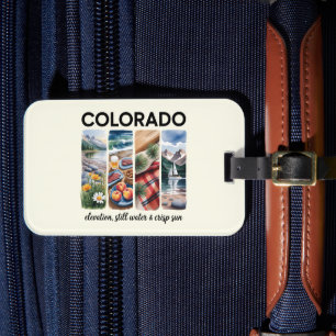 Colorado – Elevation, Still Water & Crisp Sun Luggage Tag