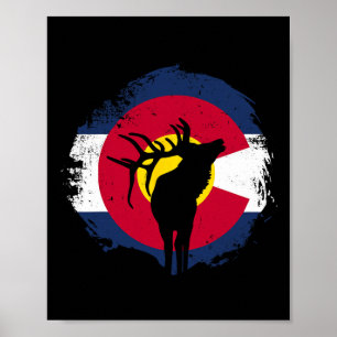 Colorado Elk - State Of Colorado -elk Hunter - Elk Poster