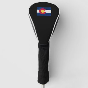 Colorado flag and map golf head cover