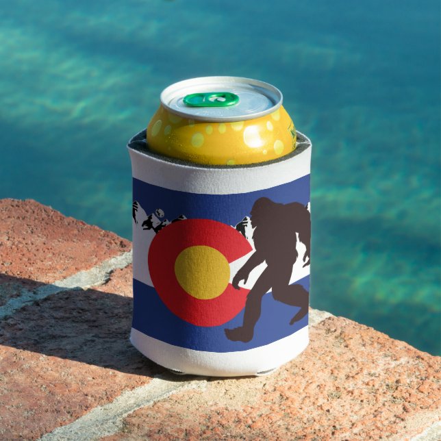 Colorado Flag Bigfoot Can Cooler (In Situ Pool)