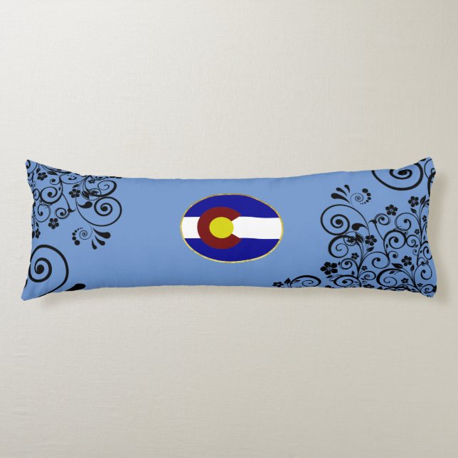 Colorado flag body pillow (Front)