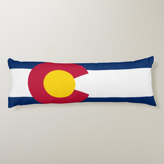 Colorado Flag Body Pillow (Back)