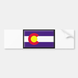 Colorado Flag Bumper Sticker
