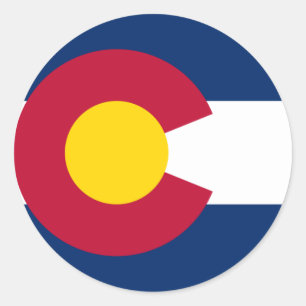 Colorado Flag Classic Round Sticker